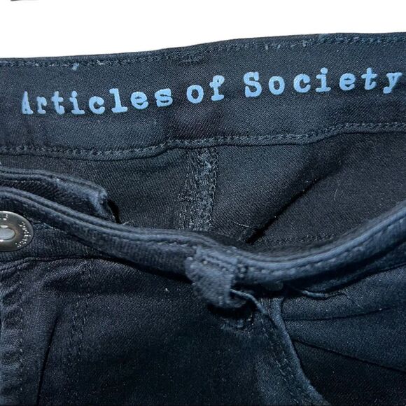 Articles of Society Tivoli black distressed skinny jeans style 4014PLB-493E 29W - Picture 8 of 9